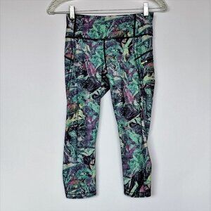 Lululemon Run Top Speed Crop Iridescnt 2 Leggings